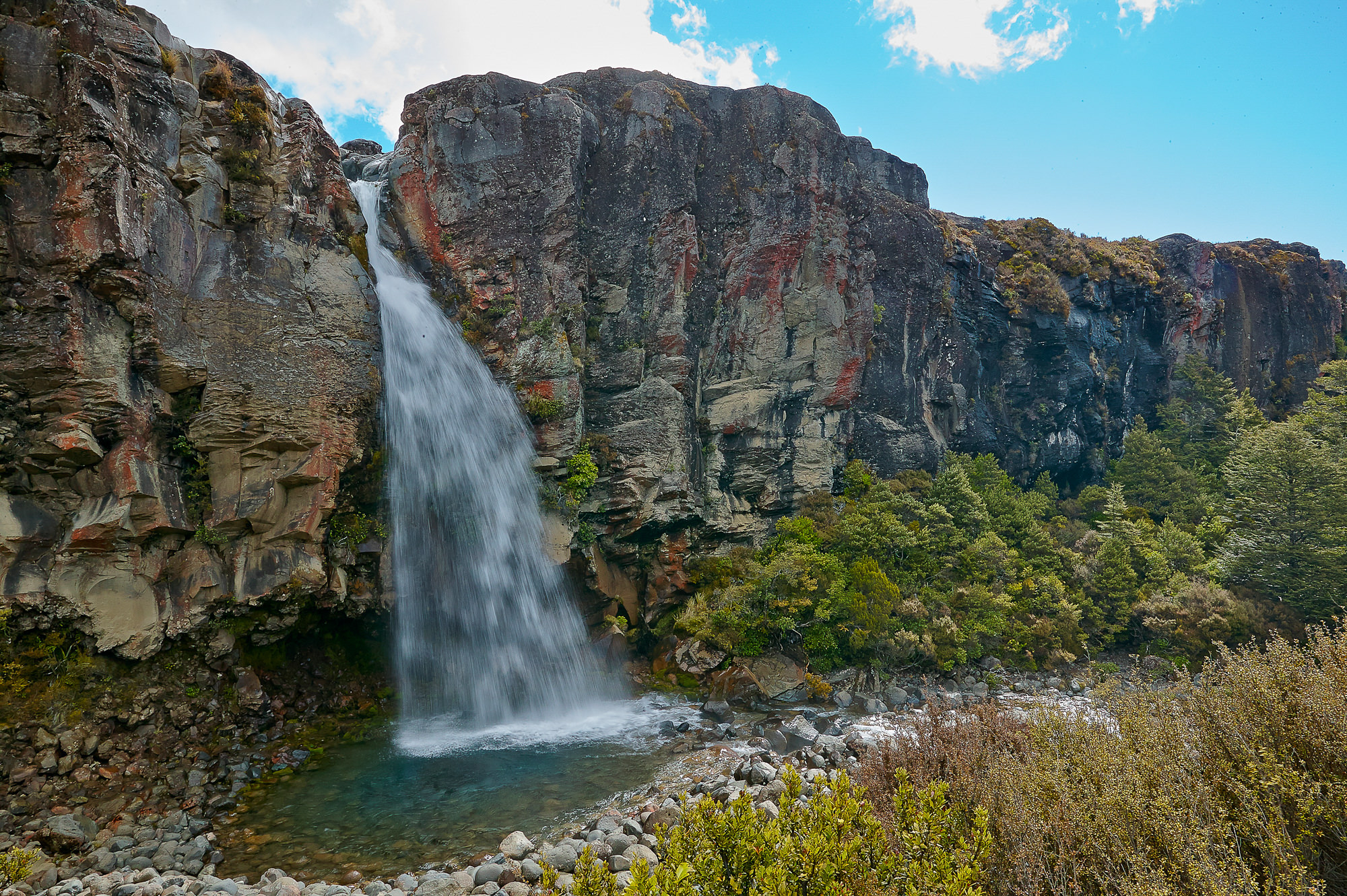 Wasserfall im Tongariro National Park